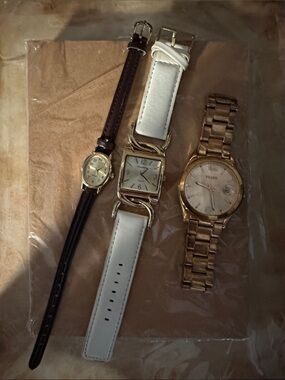 Gold-tone Watch Lot (3 watches)